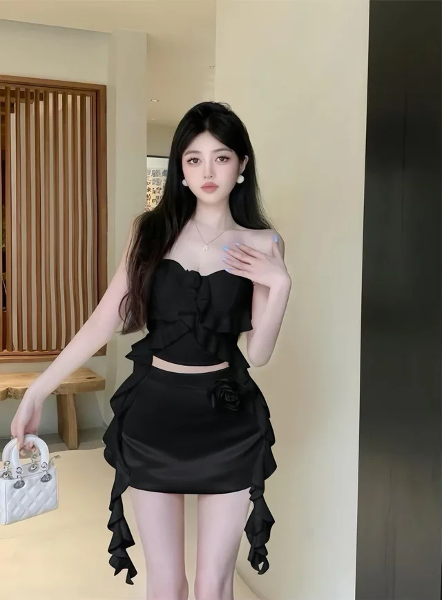 ชุดเซ็ตทูพีซดำแซ่บ สไตล์สายปาร์ตี้ thumbnail 2