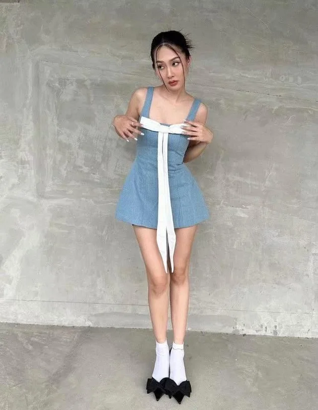 เดรสสายเดี่ยวฟ้าหวาน สไตล์คุณหนูน่ารัก (alternate)
