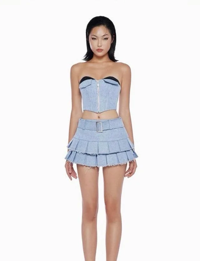 เดรสยีนส์ทูพีซแซ่บเท่ Mini Dress (alternate)
