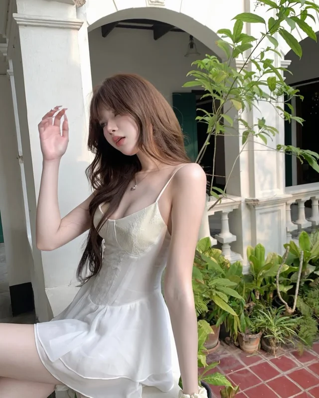 Giltmon เดรสสั้นสีขาว thumbnail 6