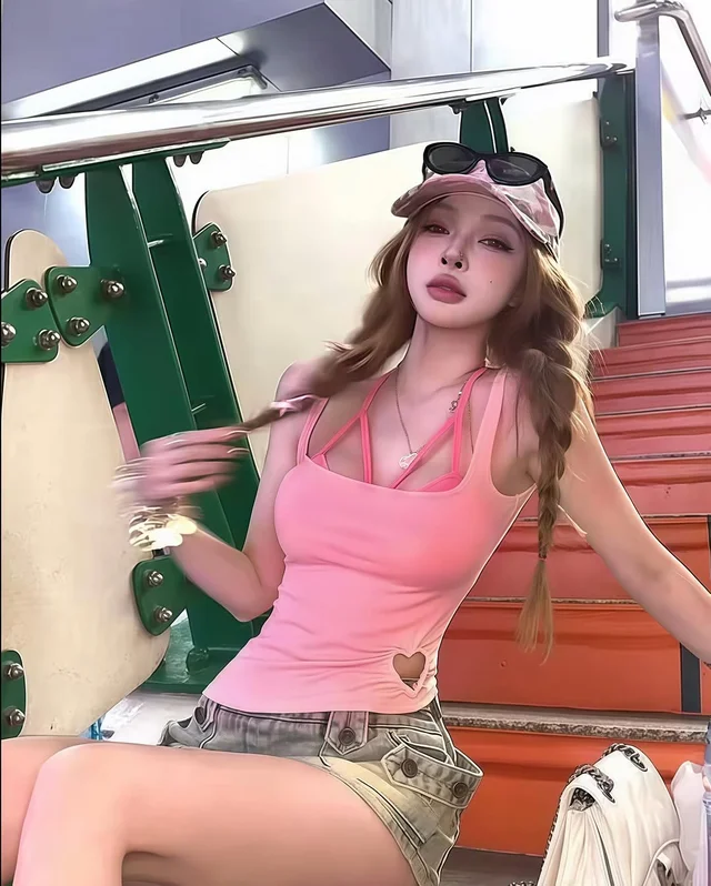 ชุดบิกินี่และเสื้อกล้าม Bellin Closet สีชมพู  thumbnail 3