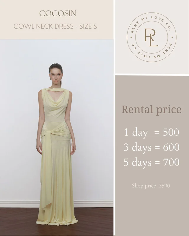 Cowl Neck Dress