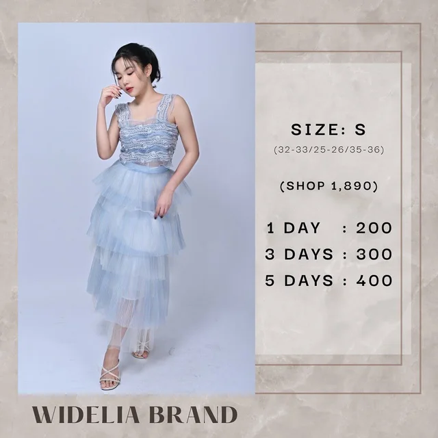 Widelia Brand Two Piece Set กระโปรงระบาย