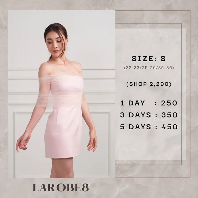 เดรสสั้นเกาะอก LAROBE8 Short Dress
