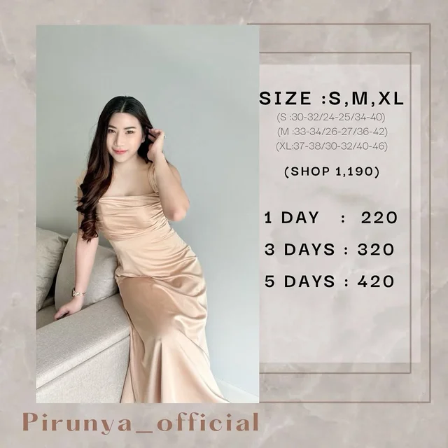 เดรสยาว Pirunya official Elegant Long Dress 1