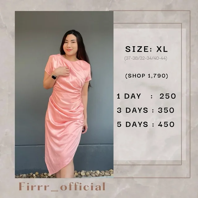 เดรสสั้น Ruched Detail Firrr Official