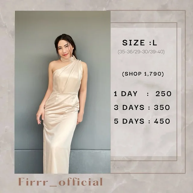 ชุดราตรีไหล่เดี่ยว Firrr Official One Shoulder Long Dress