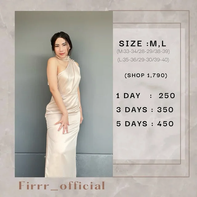 ชุดราตรีสีทอง Firrr official Long Dress