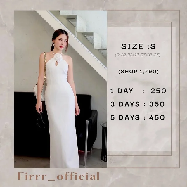 เดรสยาวคล้องคอ Firrr