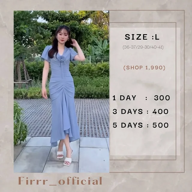 Light Blue Ruched Midi Dress