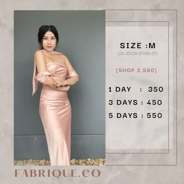 Fabrique Co Pirerre Scarf Pink Gown