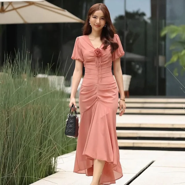Firrr Midi Dress ระบาย thumbnail 3