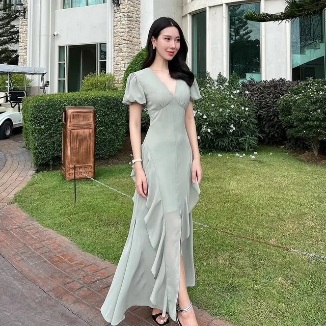 Firrriladress Long Dress เดรสยาว สีเขียว (alternate)