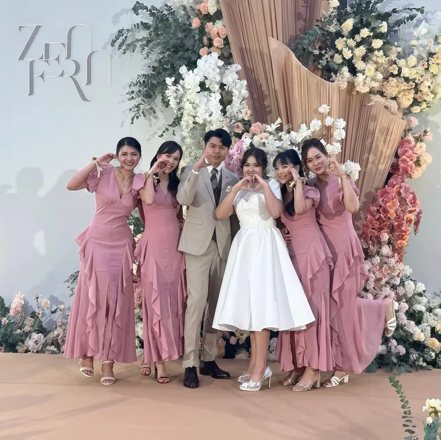 Firrr official เดรสยาวพลิ้วไหวสีชมพู thumbnail 4