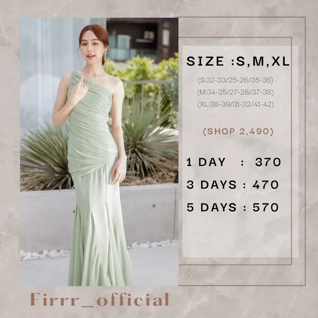 Firrr Jassie One Shoulder Long Dress  thumbnail 1