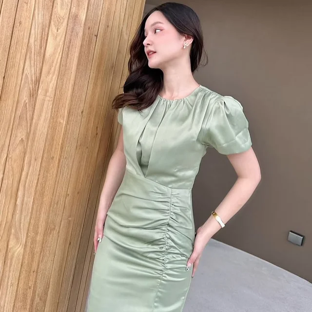 เดรสยาว Firrr official สีเขียว  Long Dress  thumbnail 4