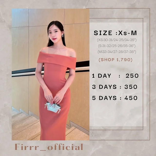 เดรสยาว Off Shoulder Firrr Ploy Dress