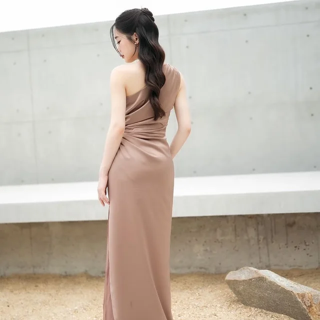 Firr official ชุดราตรี One Shoulder Cut Out Long Dress thumbnail 2