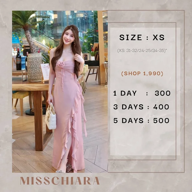 Misschiara Iris Pink Long Dress