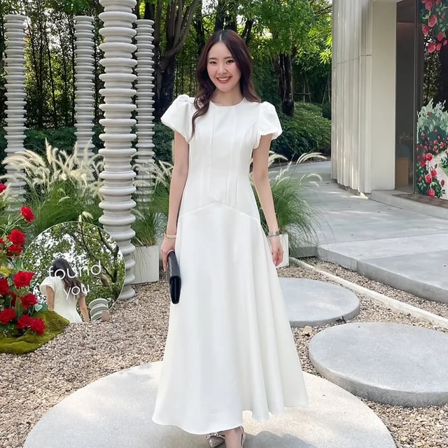 Firrr Praew Dress White Long Dress thumbnail 4