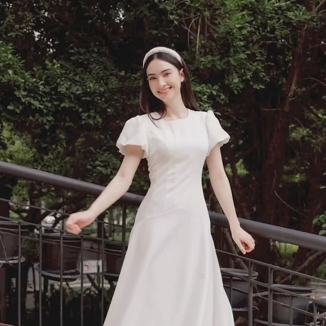 Firrr Praew Dress White Long Dress thumbnail 3