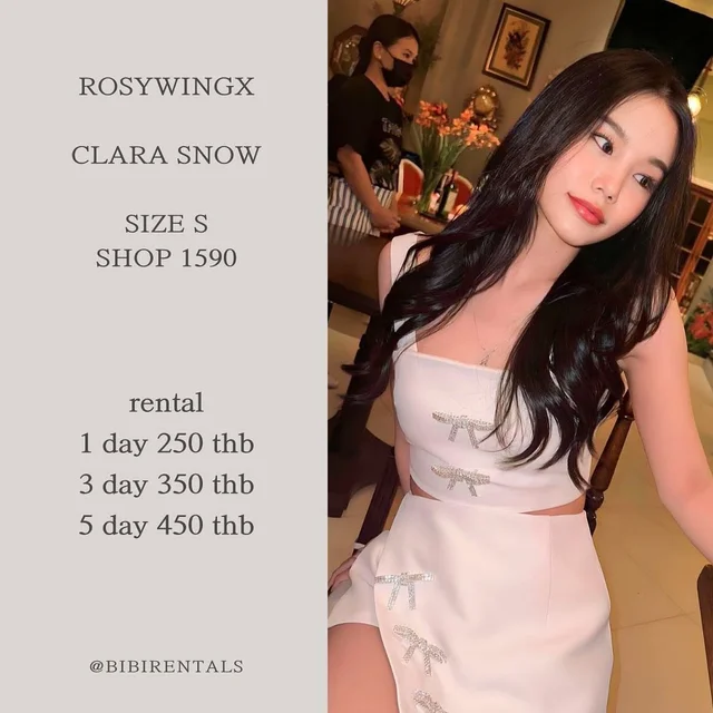ROSYWINGX CLARA SNOW ชุดเซ็ตสีขาว