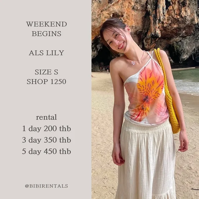 WEEKEND BEGINS ALS LILY เสื้อกล้ามลายดอกไม้ 