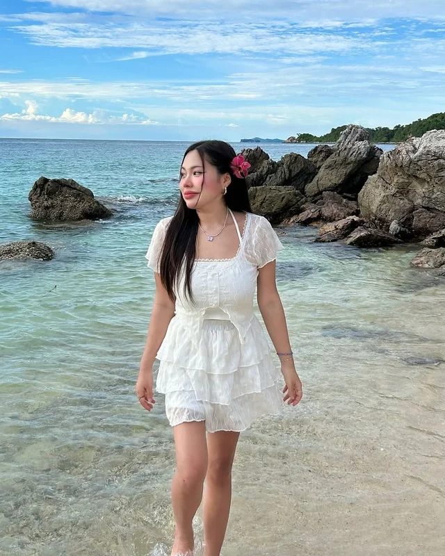ชุดเซ็ตไปทะเล Soooly (สีขาว) thumbnail 6
