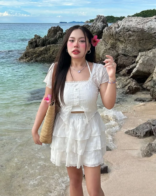 ชุดเซ็ตไปทะเล Soooly (สีขาว) thumbnail 11