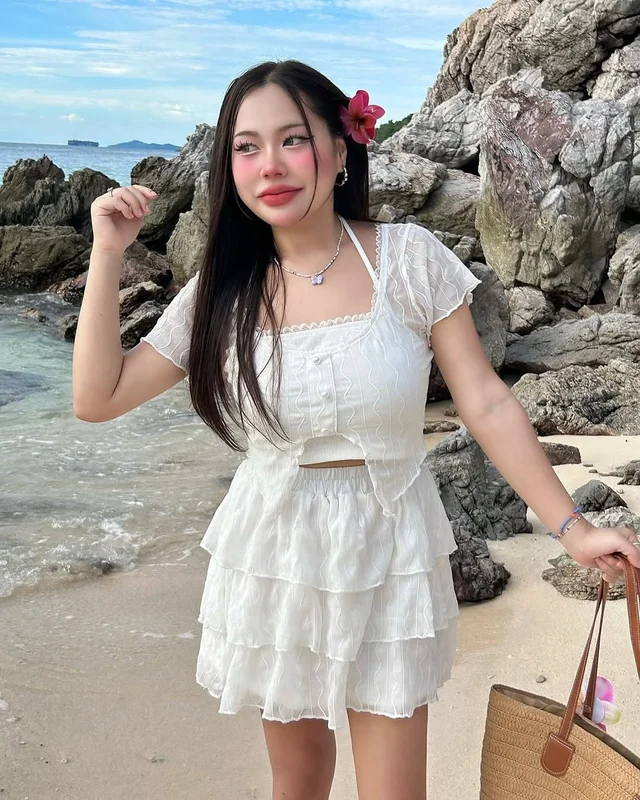 ชุดเซ็ตไปทะเล Soooly (สีขาว) thumbnail 9