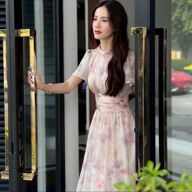 Firrr Anya Peony Floral Midi Dress (alternate)
