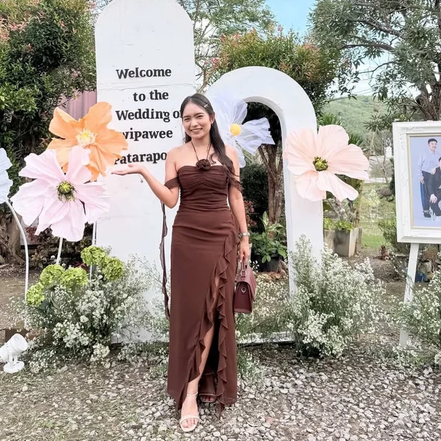 Misschiara Irix Maxi Dress Dark Brown  thumbnail 4