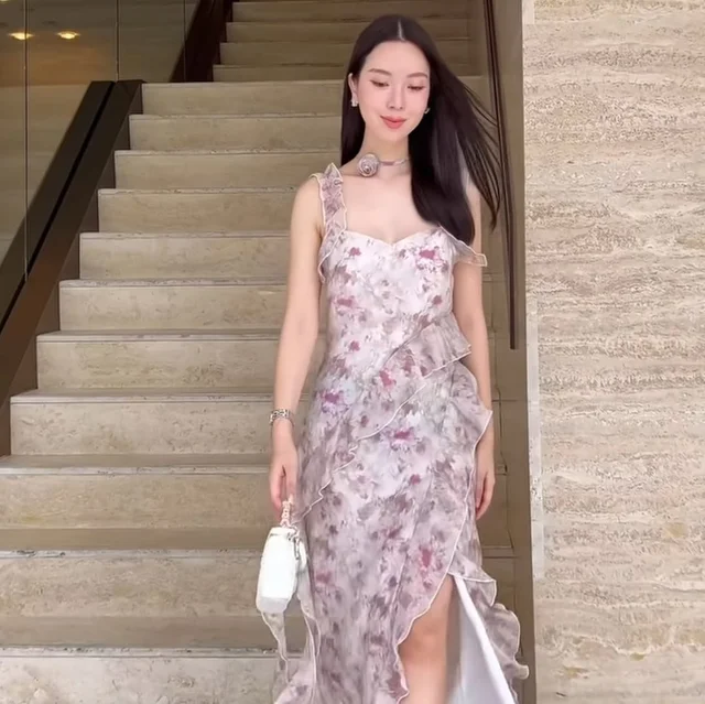 Firrr Sarah Violet Long Dress  (alternate)
