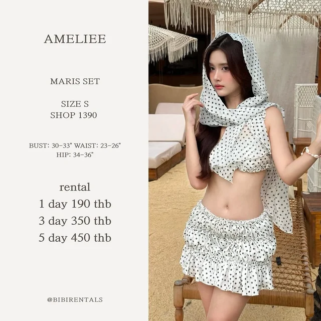 Ameliee Maris Set ชุดว่ายน้ำลายจุด