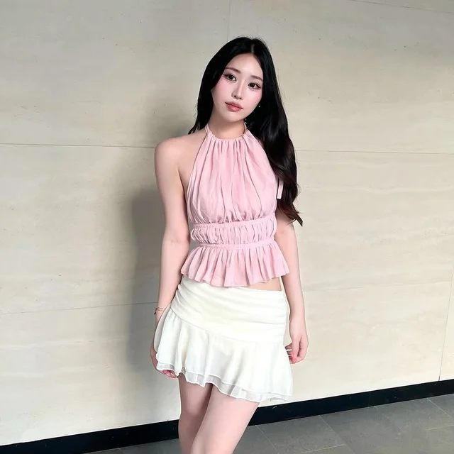 PEACHMILK Peony Set เสื้อพร้อมกระโปรง (alternate)