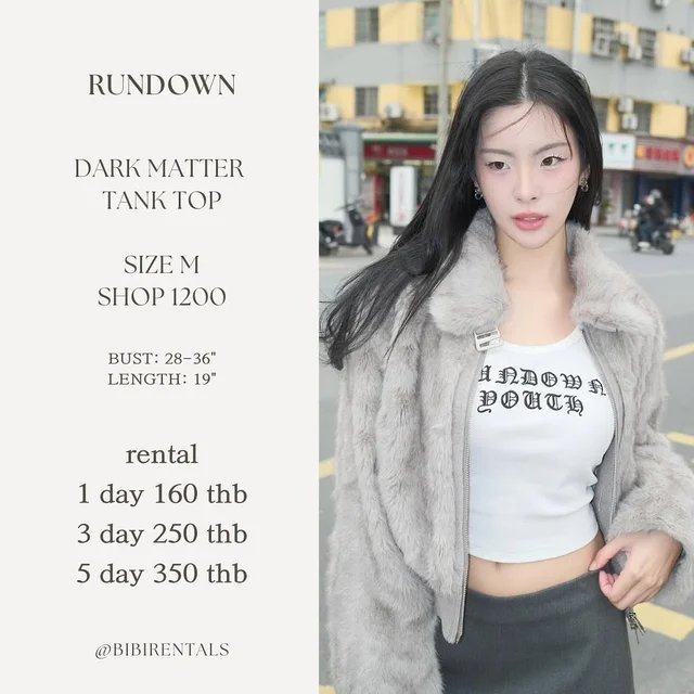 Rundown Dark Matter Tank Top White 1