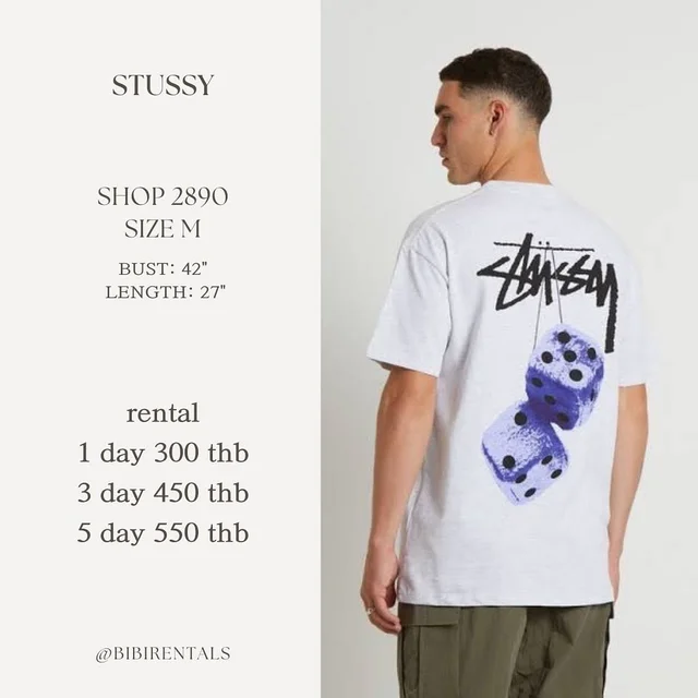 Stussy เสื้อยืดและกางเกงขาสั้น