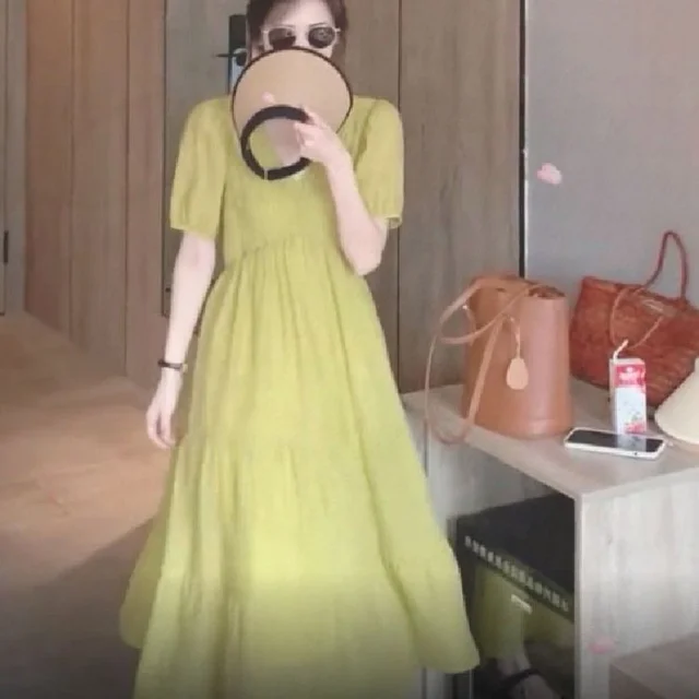 เดรสยาวสีเหลืองแขนตุ๊กตา thumbnail 2