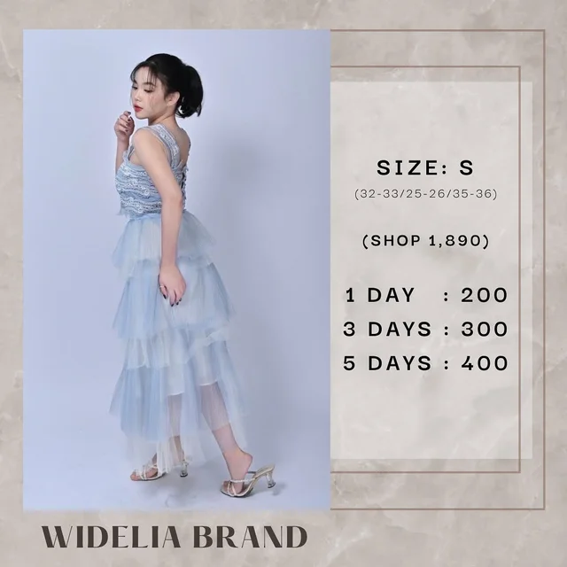 Pirunya Floral Long Dress ชุดเพื่อนเจ้าสาว thumbnail 9