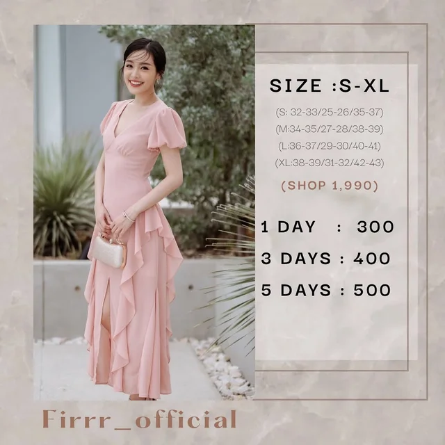 Firrriladress Long Dress เดรสยาว หลากสี thumbnail 4