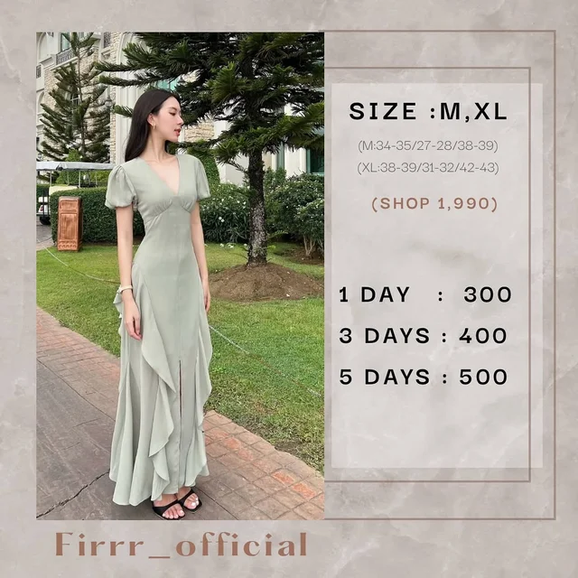Firrriladress Long Dress เดรสยาว หลากสี thumbnail 5