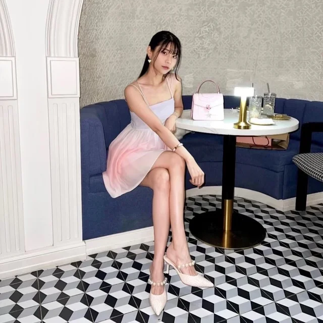 Labotte bkk White Pearl High Heels Size 38 40 (alternate)