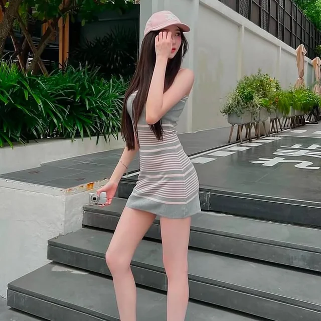 HEARTEYES MINIDRESS MILKSHAKE ชุดเดรสสั้น Size M ชุดเวียดนาม thumbnail 4