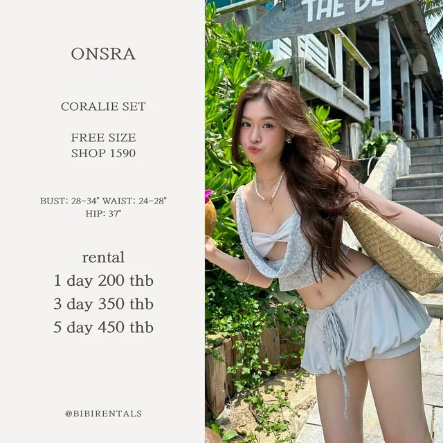 ONSRA Coralie Set ชุดเซ็ตเสื้อครอปและกางเกงขาสั้น