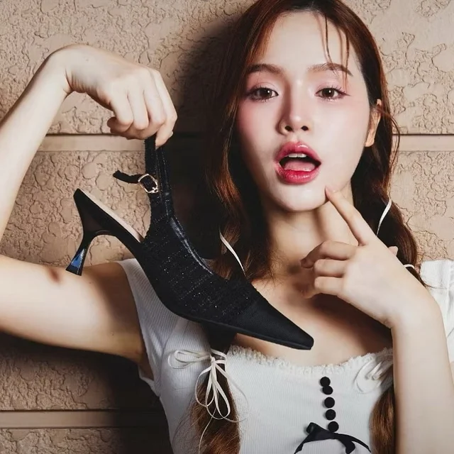 Labotte รองเท้าส้นสูงสีดำ Black Sky thumbnail 3