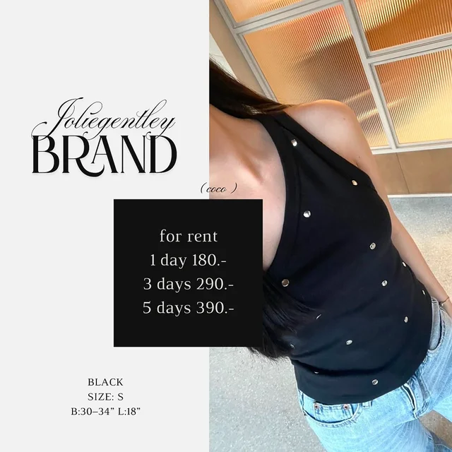 Joliegentley BRAND เสื้อคล้องคอประดับหมุด Size S