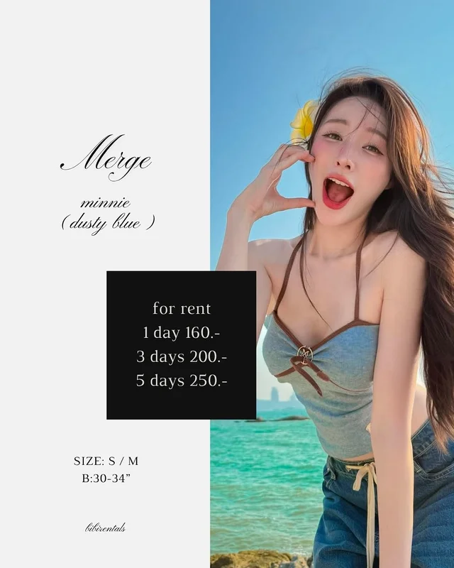 เสื้อ Merge Minnie Dusty Blue