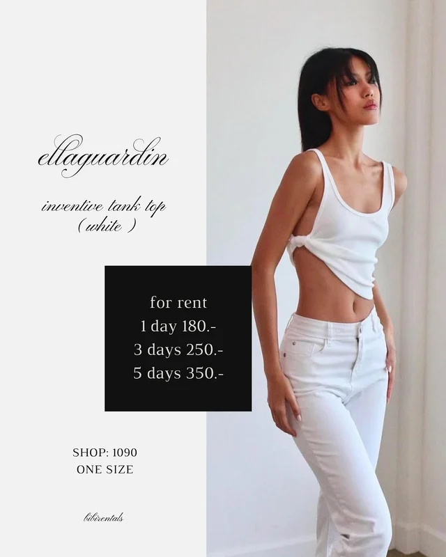 เสื้อกล้าม Ellaguardin Inventive Tank Top White