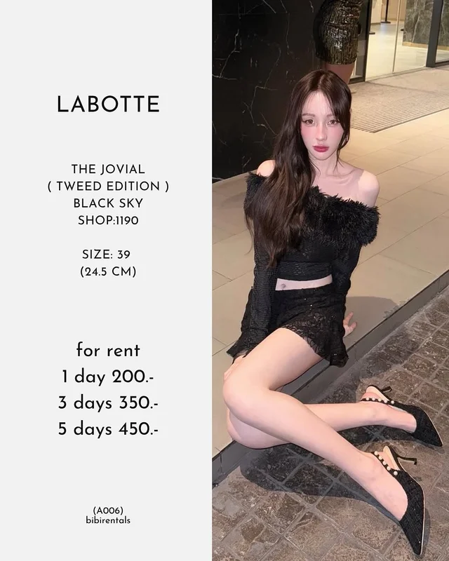LABOTTE The Jovial Tweed Edition รองเท้าส้นสูง Size 39