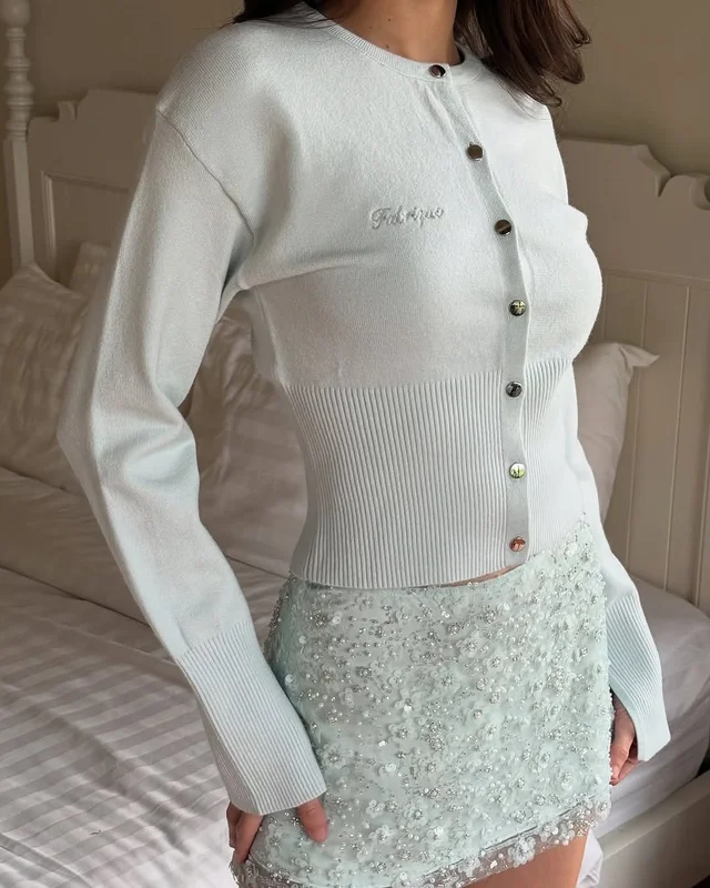 Fabrique co Cardigan Baby Blue thumbnail 2